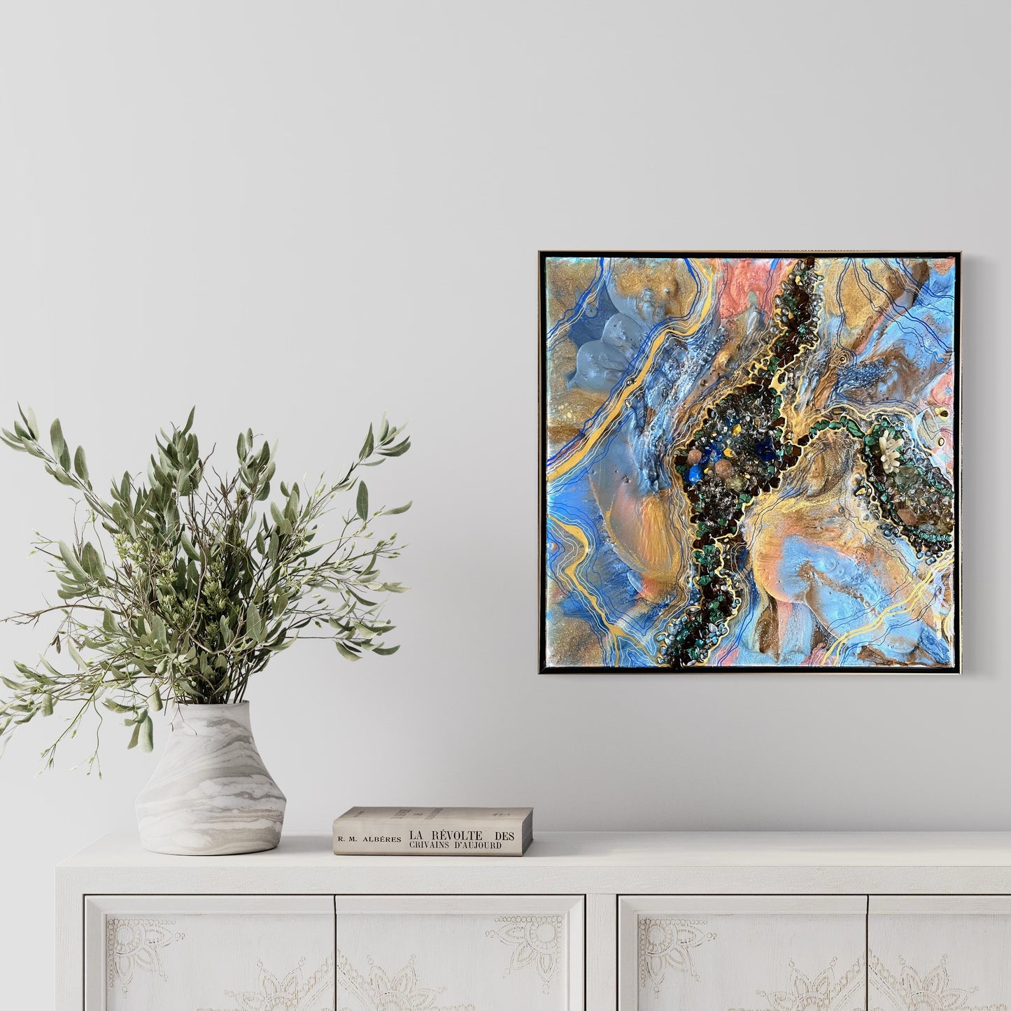 Geode Style Art - GEMSTONE LAKE