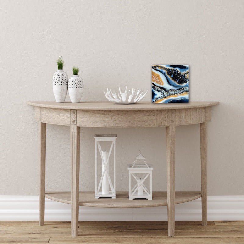 Geode Style Art- INKY SANDS