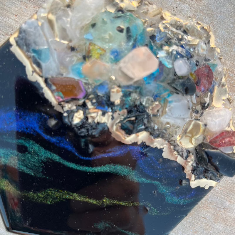 Geode Style Art- MIDNIGHT HOPE