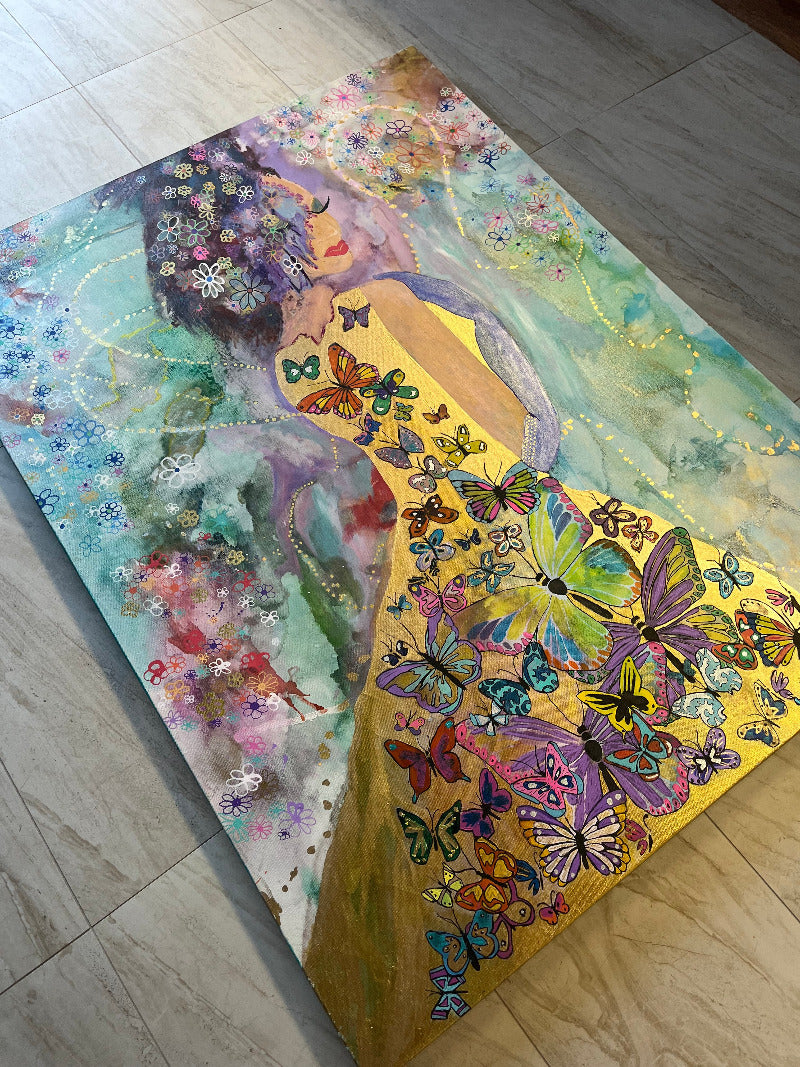Original Painting - BUTTERFLY GIRL