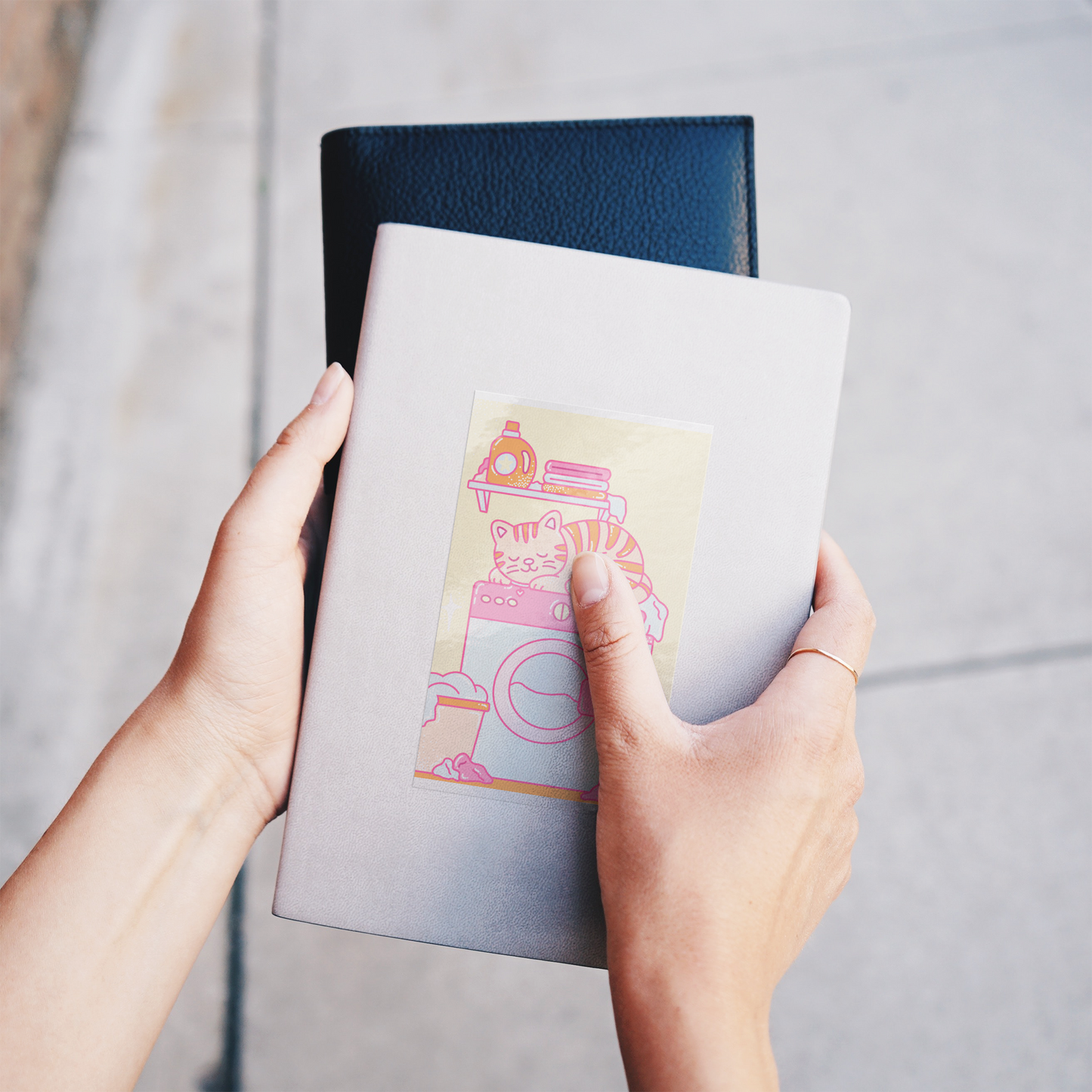 Sticker_-_LAUNDRY_CAT_by_Audi_Bell_ClearRecSticker_Notebook_V_Mockup.png
