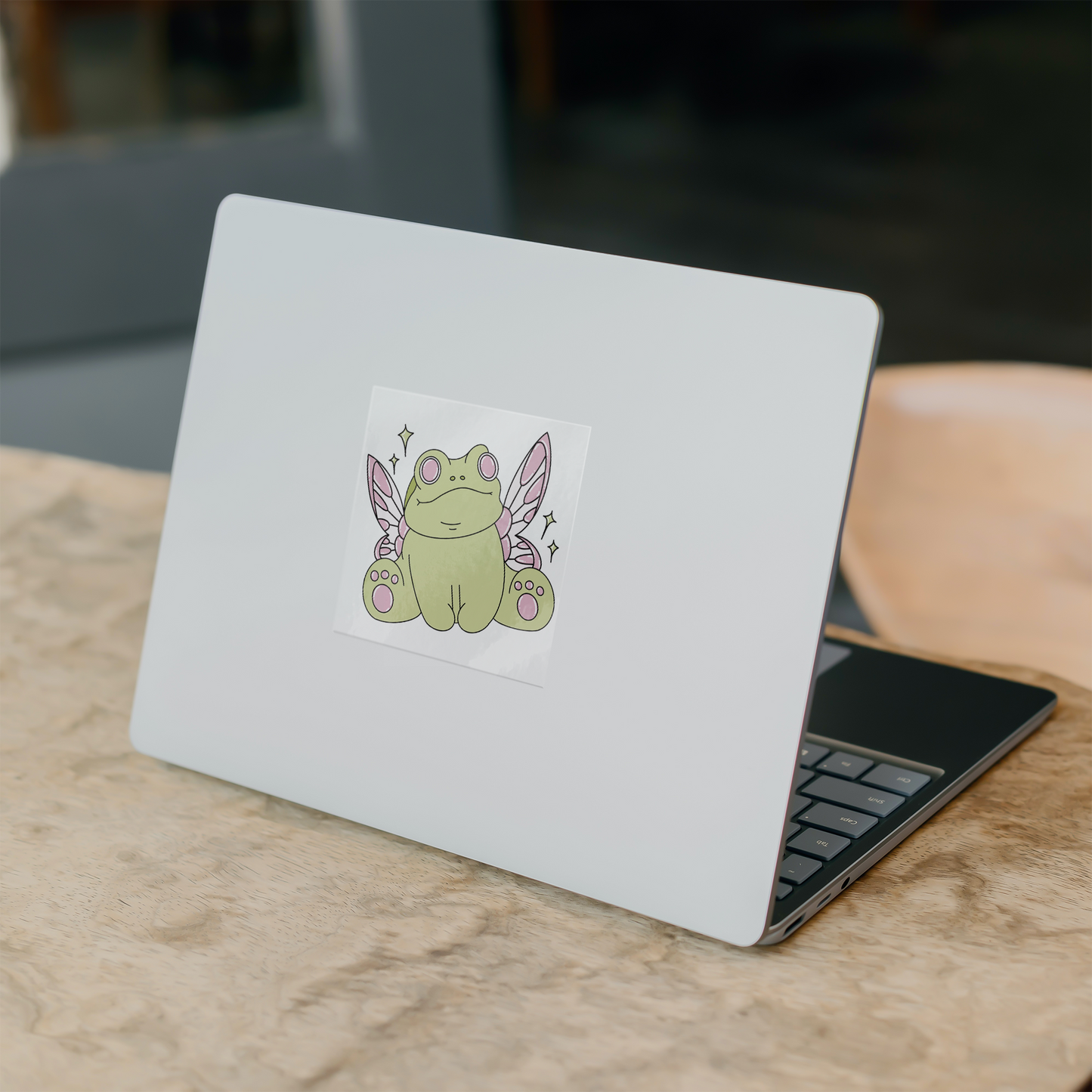 Stickers_-_Fairy_Frog_BY_Audi_Bell_ClearSquareSticker_Laptop_Mockup.png