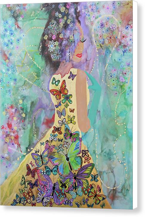Print (Canvas) - BUTTERFLY GIRL