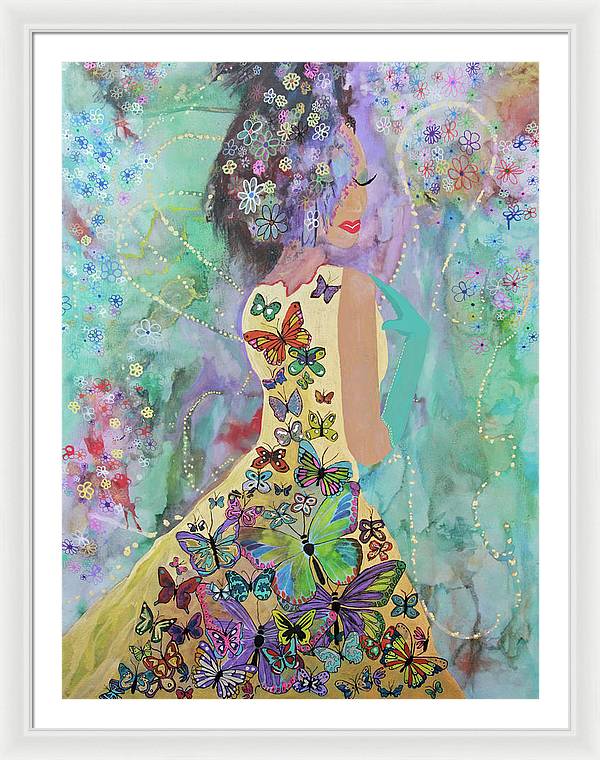 Print (Framed) - BUTTERFLY GIRL
