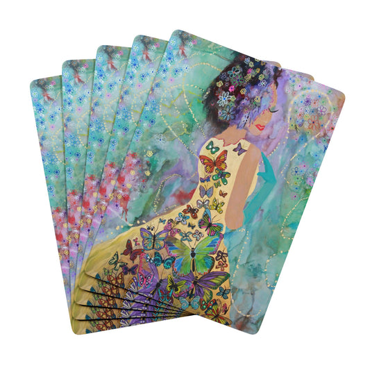 Playing Card Set - BUTTERFLY GIRL by Hasty