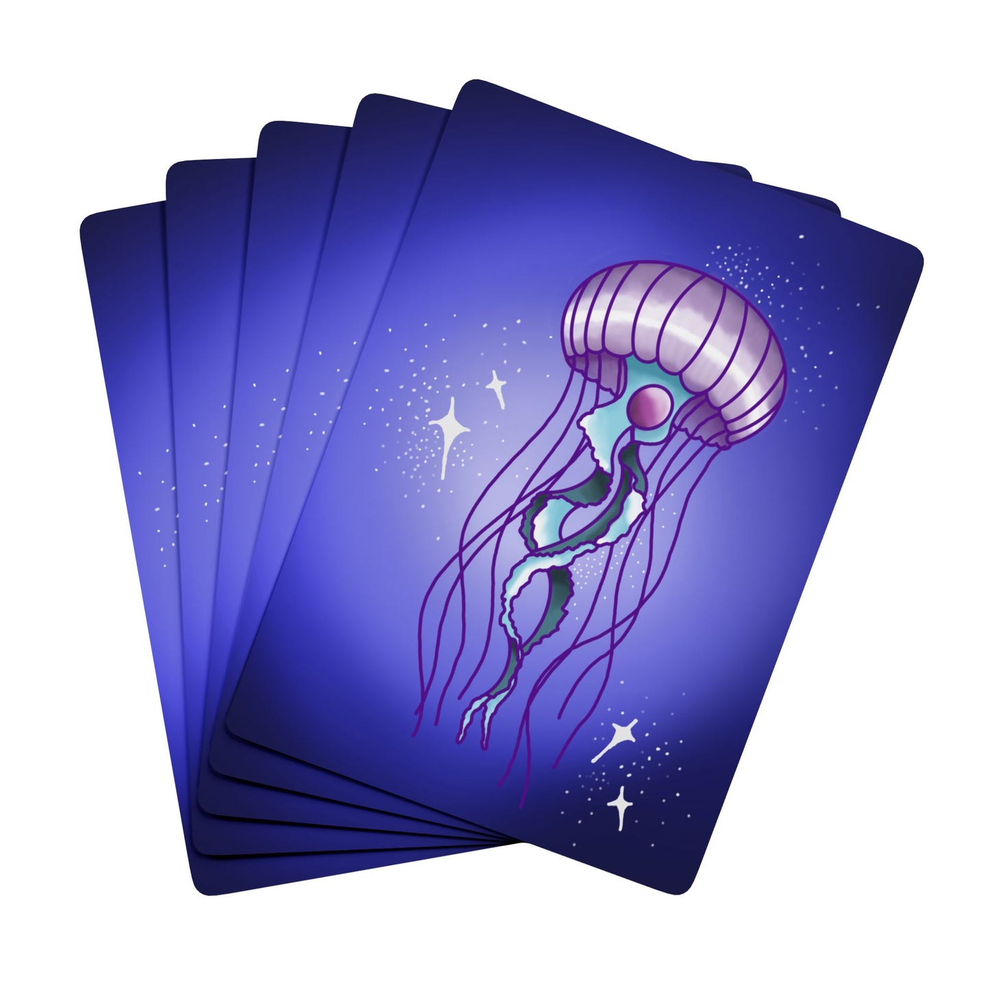 Playing Card Set - JELLYFISH DREAMS by Audi Bell