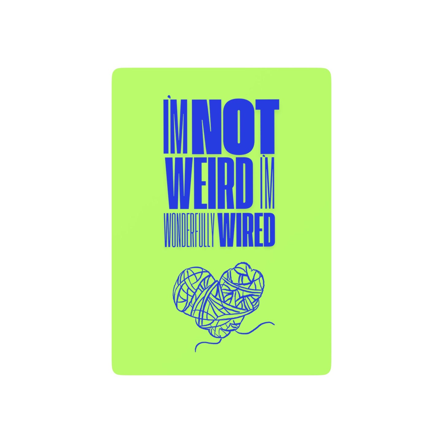 Playing Card Set - NOT WEIRD by Audi Bell