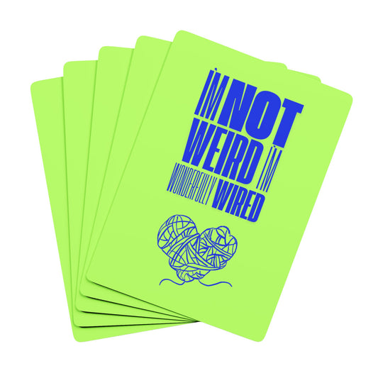 Playing Card Set - NOT WEIRD by Audi Bell