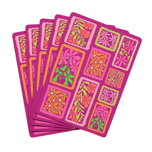 Playing Card Set - QUILTED FLOWERS by Audi Bell
