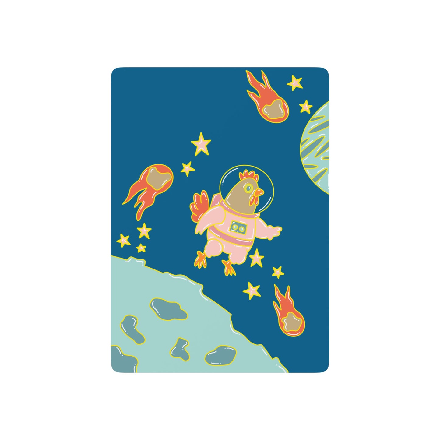 Playing Card Set - SPACE CHICKEN by Audi Bell
