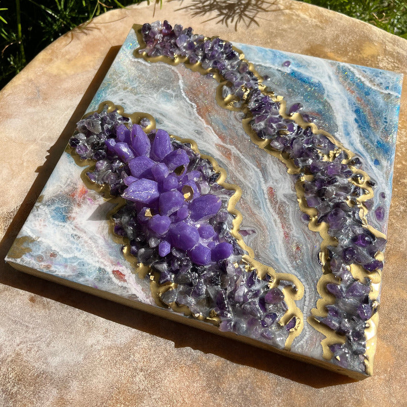 Geode Style Art - PLUM ISLAND