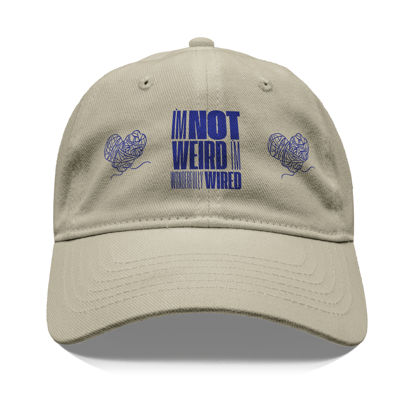 Hat_-_NOT_WEIRD_by_Audi_Bell_Front_Khaki_Mockup.png