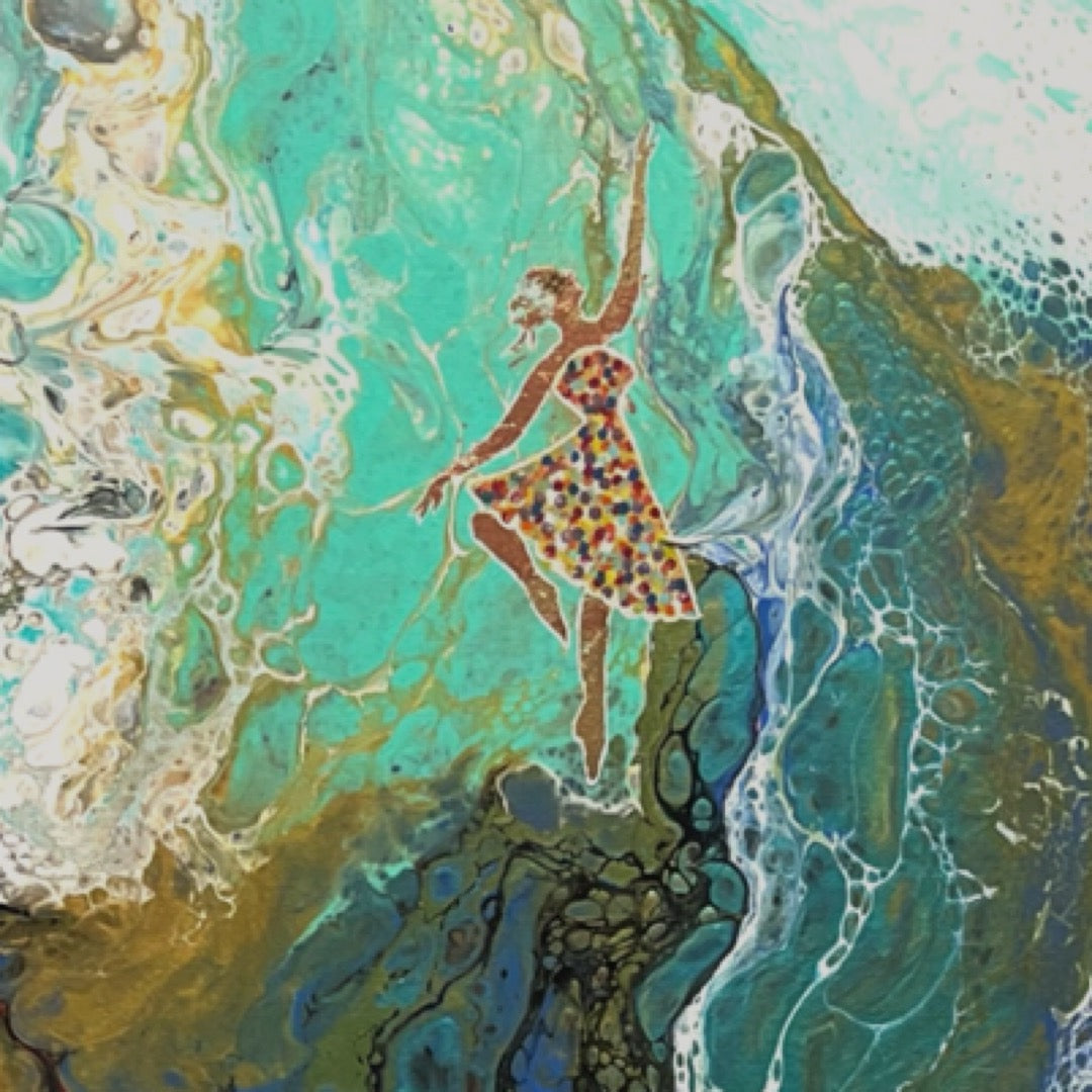 Original Painting - DANCING ON WAVES