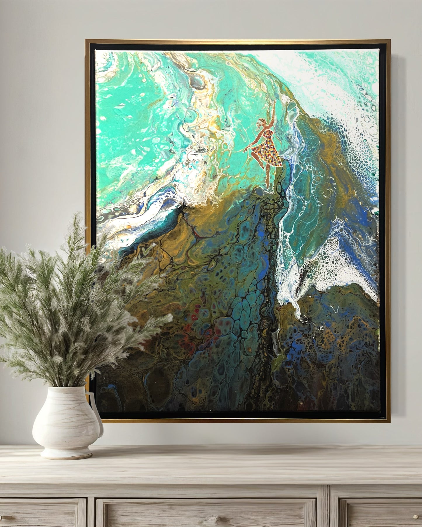 Original Painting - DANCING ON WAVES