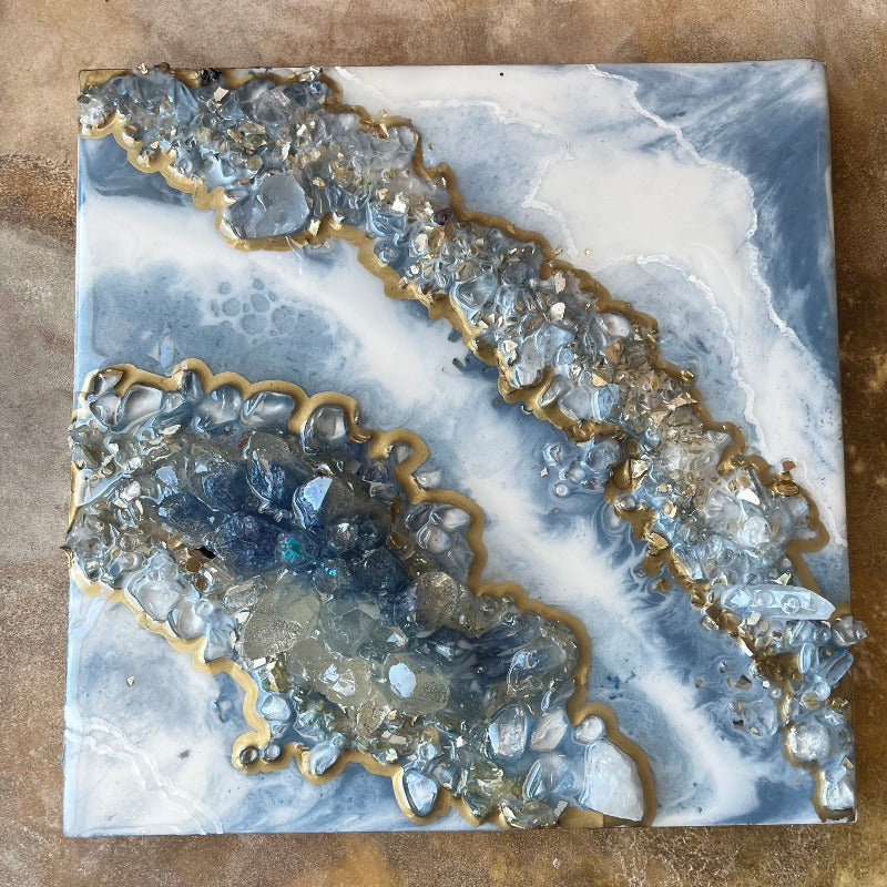 Geode Style Art - THE FUTURE IS CLOUDY