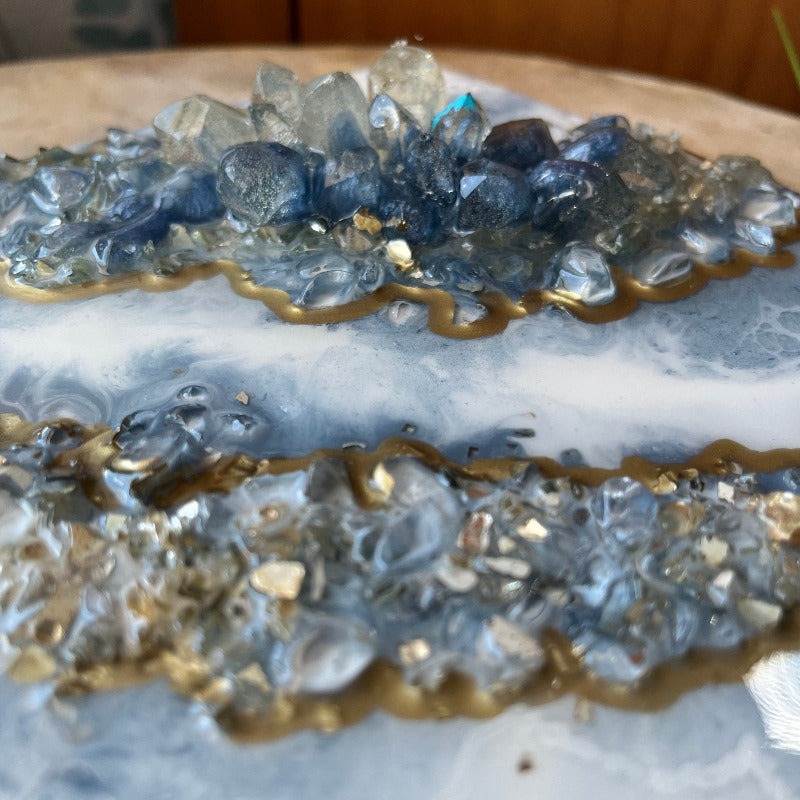 Geode Style Art - THE FUTURE IS CLOUDY