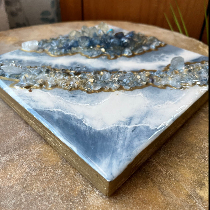 Geode Style Art - THE FUTURE IS CLOUDY