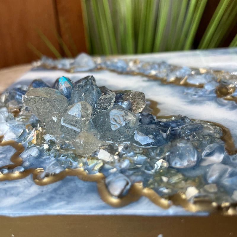 Geode Style Art - THE FUTURE IS CLOUDY