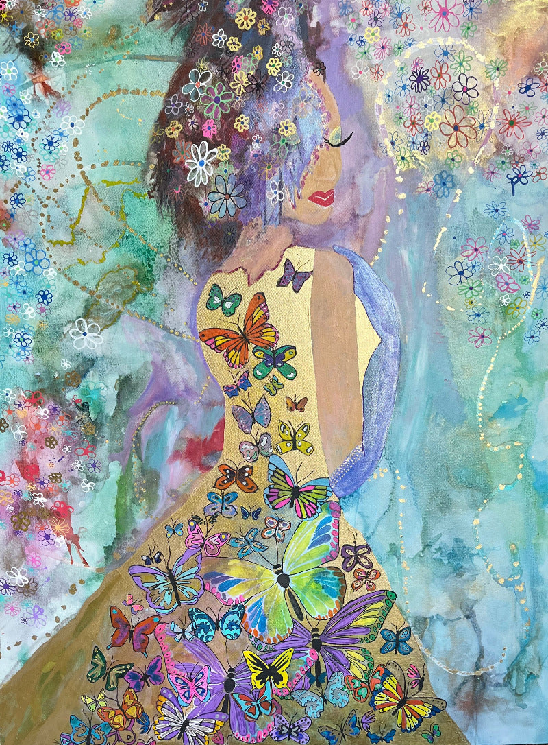 Original Painting - BUTTERFLY GIRL