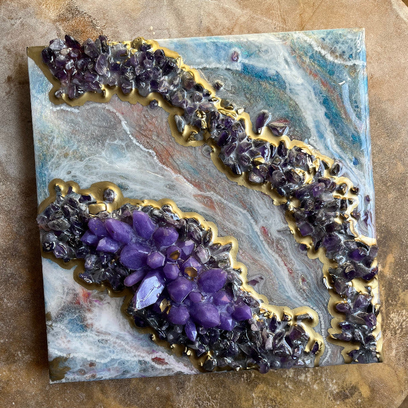 Geode Style Art - PLUM ISLAND