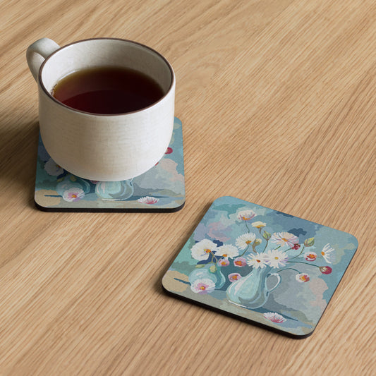 Cork-back Coaster - DREAMY FLOWERS