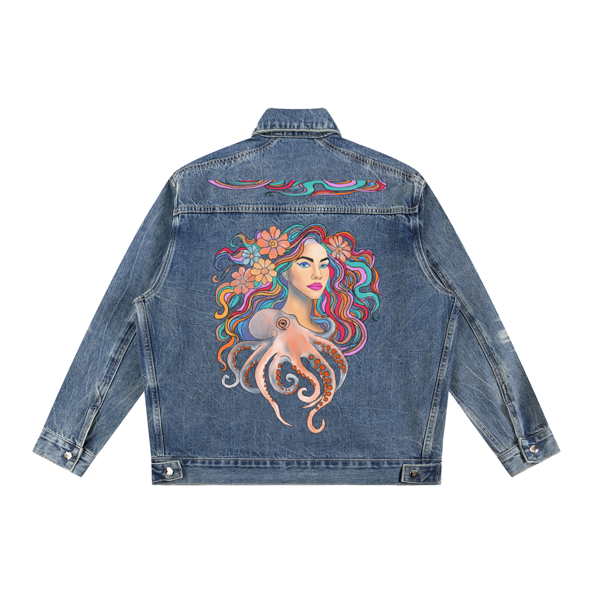 jacket,girl,octopus,hasty,denim