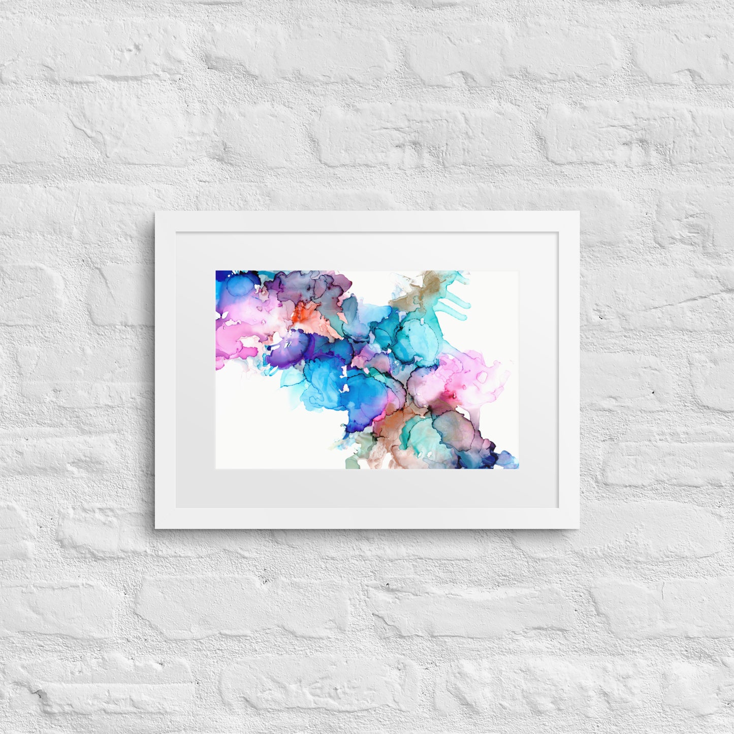 Print (Framed Poster) - KALEIDOSCOPE RAINDROPS