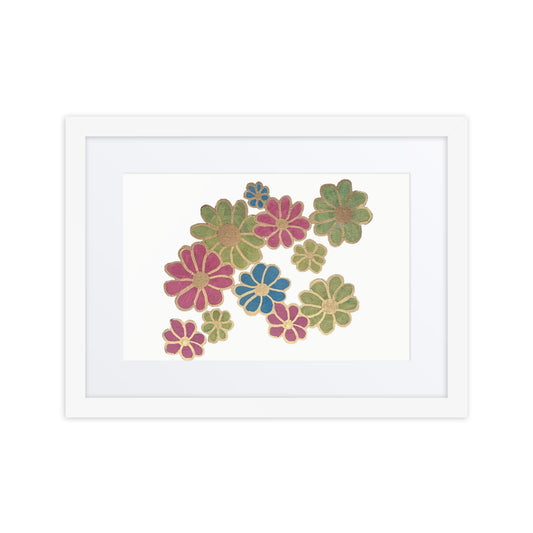 Print (Framed poster) - HER FLOWERS