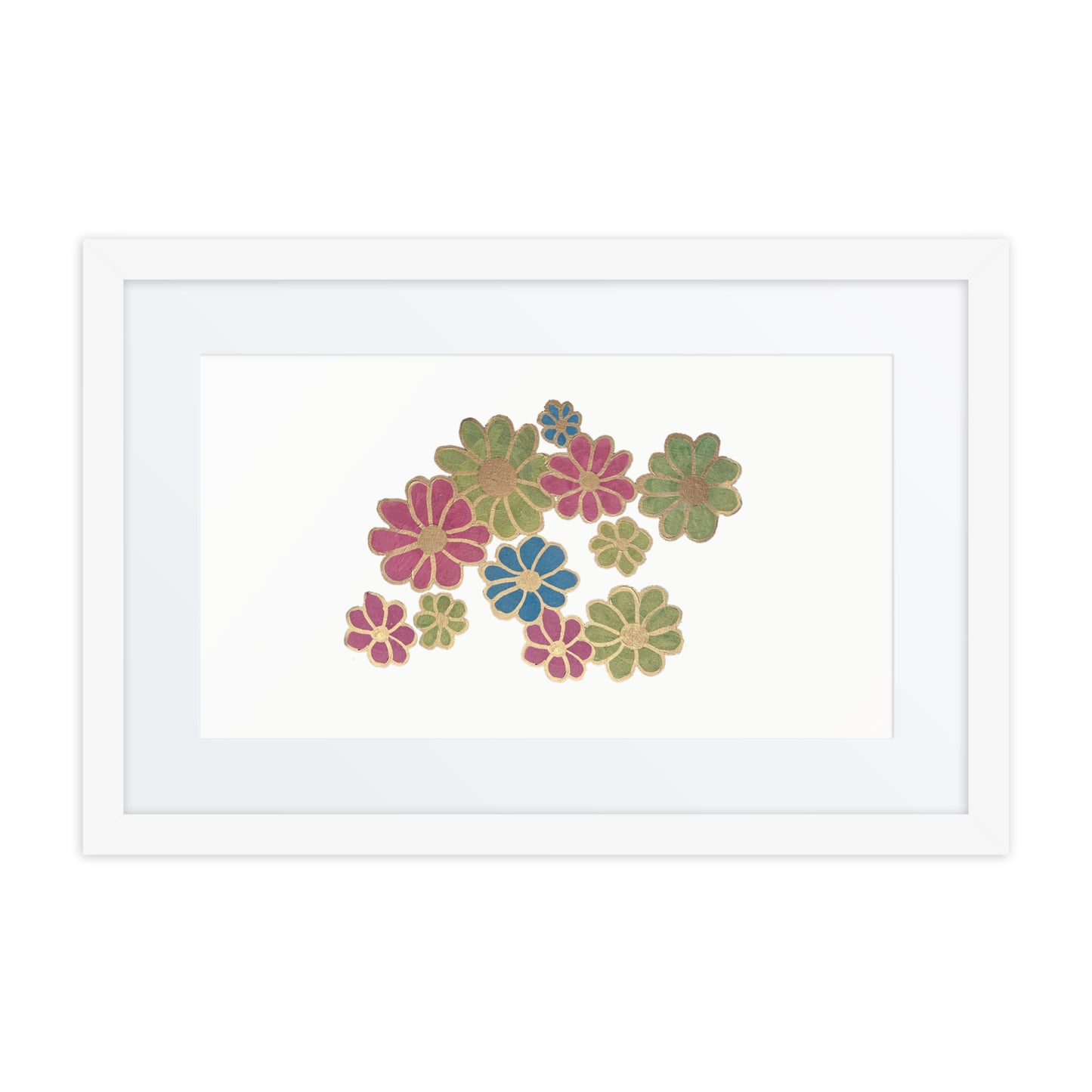 Print (Framed poster) - HER FLOWERS