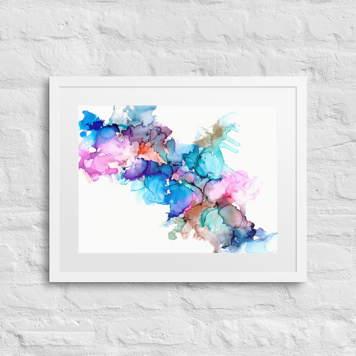 Print (Framed Poster) - KALEIDOSCOPE RAINDROPS