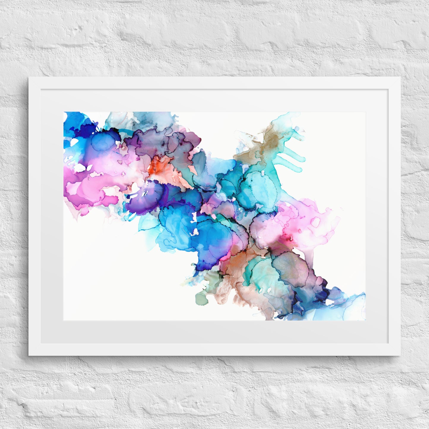 Print (Framed Poster) - KALEIDOSCOPE RAINDROPS