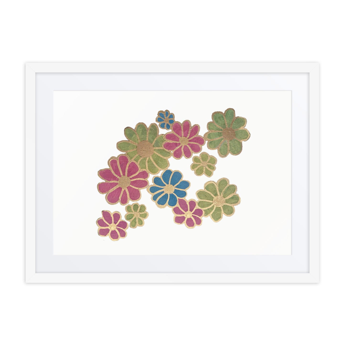 Print (Framed poster) - HER FLOWERS