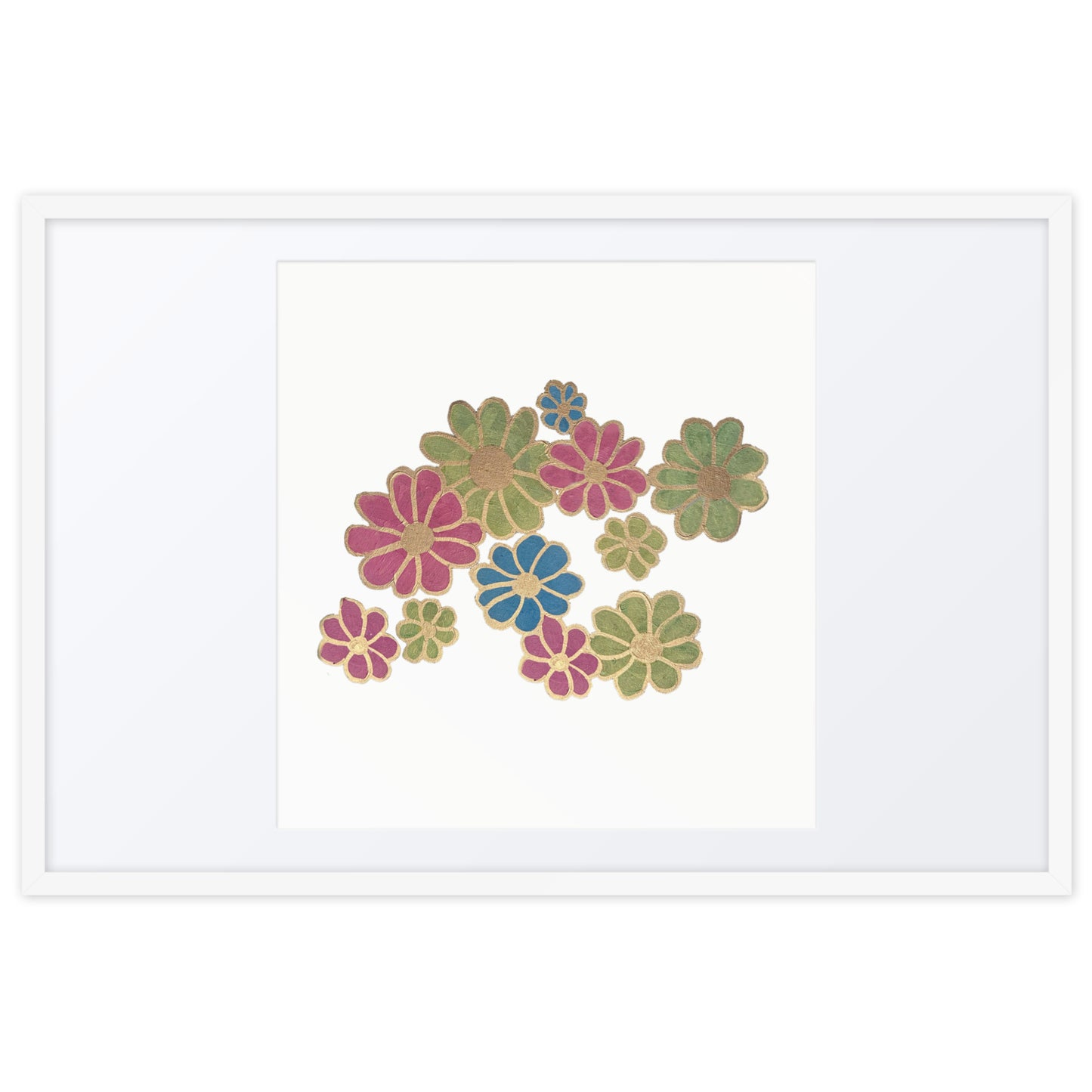 Print (Framed poster) - HER FLOWERS