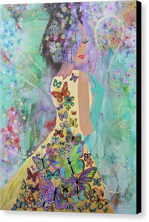Print (Canvas) - BUTTERFLY GIRL